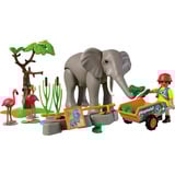 PLAYMOBIL 72068 Elefant mit Tierpfleger, Konstruktionsspielzeug 