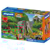 PLAYMOBIL 72068 Elefant mit Tierpfleger, Konstruktionsspielzeug 