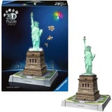 Ravensburger 3D Puzzle Iconics: Freiheitsstatue - mit Licht 108 Teile