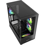 Sharkoon ELITE SHARK CM100 , Tower-Gehäuse schwarz, Tempered Glass x 2