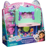Spin Master Gabby's Dollhouse: Der Film - Portal Raum Spa-tastisches Badezimmer von Meerkätzchen, Spielfigur 