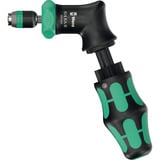 Wera Kraftform Kompakt Pistol RA-R 1, Bit-Satz schwarz/grün, 7-teilig, 1/4", mit Ratschenfunktion und Rapidaptor Schnellwechselfutter