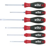 Wiha Schraubendreher-Set SoftFinish, 6-teilig schwarz/rot