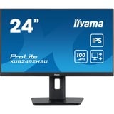 iiyama ProLite XUB2492HSU-B6, LED-Monitor 60.5 cm (23.8 Zoll), schwarz (matt), FullHD, AMD Free-Sync, IPS, 100Hz Panel