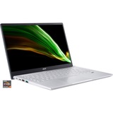Acer Swift X (SFX14-41G-R1S3), Notebook silber, Windows 11 Home 64-Bit