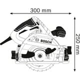 Bosch Handkreissäge GKS 55+ GCE Professional blau, 1.350 Watt, L-BOXX, Führungsschiene FSN 1400
