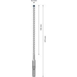Bosch Professional EXPERT Hammerbohrer SDS-plus-7X, Ø 6mm, 30 Stück Arbeitslänge 150mm
