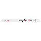 Bosch Professional Säbelsägeblatt S 1022 HF Flexible for Wood and Metal, 100 Stück Länge 200mm