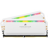 Corsair DIMM 32 GB DDR5-6200 (2x 16 GB) Dual-Kit, Arbeitsspeicher weiß, CMT32GX5M2X6200C36W, Dominator Platinum RGB, INTEL XMP