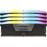 Corsair DIMM 96 GB DDR5-6400 (4x 24 GB) Quad-Kit, Arbeitsspeicher schwarz, CMH96GX5M4X6400C32, Vengeance RGB, INTEL XMP