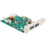 DeLOCK PCIe x1 Karte zu 1x ext. USB-C PD 30W + 2 ext. USB 3.2 Gen 1, USB-Controller 6-Pin-Stromanschluss