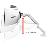 Ergotron HX Monitor Arm mit VHD-Gelenk, Tischhalterung, Monitorhalterung weiß, für 1000 R Curved Monitore