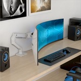 Ergotron HX Monitor Arm mit VHD-Gelenk, Tischhalterung, Monitorhalterung weiß, für 1000 R Curved Monitore