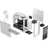 Fractal Design Meshify 2 Lite White TG Clear, Tower-Gehäuse weiß