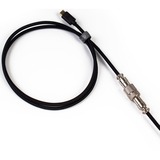 Keychron USB 3.2 Gen 1 Custom Coiled Aviator Kabel, USB-C Stecker > USB-C Stecker schwarz, 1,36 Meter