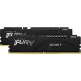 Kingston FURY DIMM 32 GB DDR5-5600 Kit, Arbeitsspeicher schwarz, KF556C36BBEK2-32, Fury Beast , XMP, EXPO, für AMD