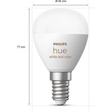 Philips Hue White & Color Ambiance E14 Tropfenform Doppelpack 470 lm, LED-Lampe ersetzt