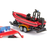 SIKU BLISTER Land Rover Defender mit Boot, Modellfahrzeug 