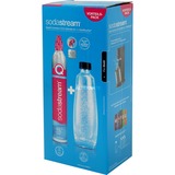 SodaStream Quick Connect CO₂-Reservezylinder +1 Glaskaraffe, für Wassersprudler pink, mit Quick-Connect Verschluss