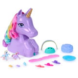 Spin Master Unicorn Academy - Styling Kopf Spielset Wildstar, Schmink- und Frisierkopf 