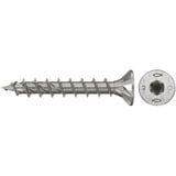 fischer Spanplattenschraube PowerFast II 5,0x35 Senkkopf TX 200 Stück, mit Vollgewinde, Edelstahl A2