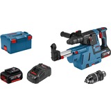 Bosch Akku-Bohrhammer GBH 18V-26 F Professional + GDE 18V-26 Set blau/schwarz, 2x Li-Ionen Akku 6,0Ah, L-BOXX, Staubabsaugung