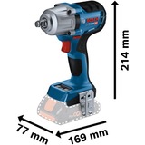 Bosch Professional Akku-Schlagschrauber GDS 18V-450 HC Professional solo, 18Volt blau/schwarz, Bluetooth Modul, ohne Akku und Ladegerät, in L-BOXX