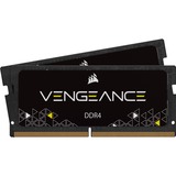 Corsair SO-DIMM 64 GB DDR4-3200 (2x 32 GB) Dual-Kit, Arbeitsspeicher schwarz, CMSX64GX4M2A3200C22, Vengeance