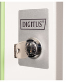 Digitus Glas-Fronttür für 19" 7HE Wandgehäuse Unique Serie, Frontpanel grau, 7 Höheneinheiten