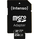 Intenso UHS-I Professional 256 GB microSDXC, Speicherkarte schwarz, UHS-I U3, Class 10