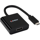 Lindy USB Typ C auf HDMI 4K60 Konverter, Adapter schwarz