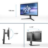Philips Evnia 25M2N5200U, Gaming-Monitor 62.2 cm (24.5 Zoll), anthrazit, FullHD, IPS, Adaptive-Sync, 390Hz Panel