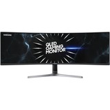 SAMSUNG CRG90 C49RG90SSP, Gaming-Monitor 124 cm (49 Zoll), schwarz, UWQHD, AMD Free-Sync, 120Hz Panel