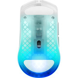 SteelSeries Aerox 3 Wireless Gen 2 Ghost, Gaming-Maus weiß/transparent