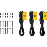 Thermaltake CT140 EX ARGB Sync PC Cooling Fan Bumblebee, Gehäuselüfter gelb, 3er-Pack, 140 mm