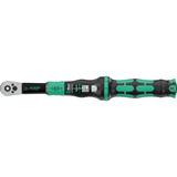 Wera Drehmomentschlüssel mit Durchsteckvierkant Click-Torque Lock A 6 R/L schwarz/grün, Abtrieb 1/4" Bit-Aufnahme, 2,5 bis 25Nm