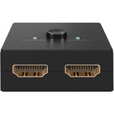 goobay Manuelle HDMI-Umschaltbox 2 auf 1 (4K @ 30Hz), HDMI Switch schwarz