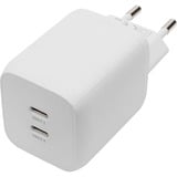 Digitus USB-C GaN Ladegerät 65 Watt, 2-Port weiß, PD 3.0, PPS-Funktion, 45W + 20W