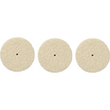 Dremel Polierrad Ø 26 mm (429), Polierscheibe 3 Stück, Schaft Ø 3,2mm