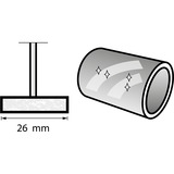 Dremel Polierrad Ø 26 mm (429), Polierscheibe 3 Stück, Schaft Ø 3,2mm