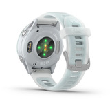 Garmin Forerunner 570, Smartwatch weiß/hellblau, 42 mm, Silikon-Amband