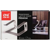 ONE FOR ALL Premium Universal-Laptophalterung DM 0060, Ständer silber, für 10" - 17" Notebooks
