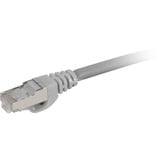 Sharkoon Patchkabel SFTP, RJ-45, mit Cat.7a Rohkabel grau, 1 Meter