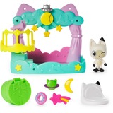 Spin Master Gabby's Dollhouse - Balkon-Spielset Pandy Paws Sternenhimmel, Spielfigur 