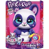 Spin Master Peek-a-Roo Mama Panda und Baby, Kuscheltier weiß/lila