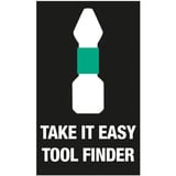Wera Kraftform Kompakt Stubby Magazin RA 1, Bit-Satz schwarz/grün, 6-teilig, 1/4", mit Ratschenfunktion