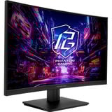ASRock PG27QRT1B, Gaming-Monitor 68.6 cm (27 Zoll), schwarz, QHD, VA, Curved, HDMI, DP, Free-Sync, 180Hz Panel