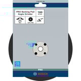 Bosch PRO Backing Pad, Stützteller für Fiberschleifscheiben 180mm, M14, Schleifteller weich, für Winkelschleifer mit Spannmutter