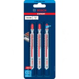 Bosch Professional EXPERT Carbide Stichsägeblatt T 301 CHM 'Plastic Composites Clean' 3 Stück