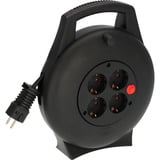 Brennenstuhl Vario-Line Mini-Kabeltrommel 4-fach schwarz, 10 Meter